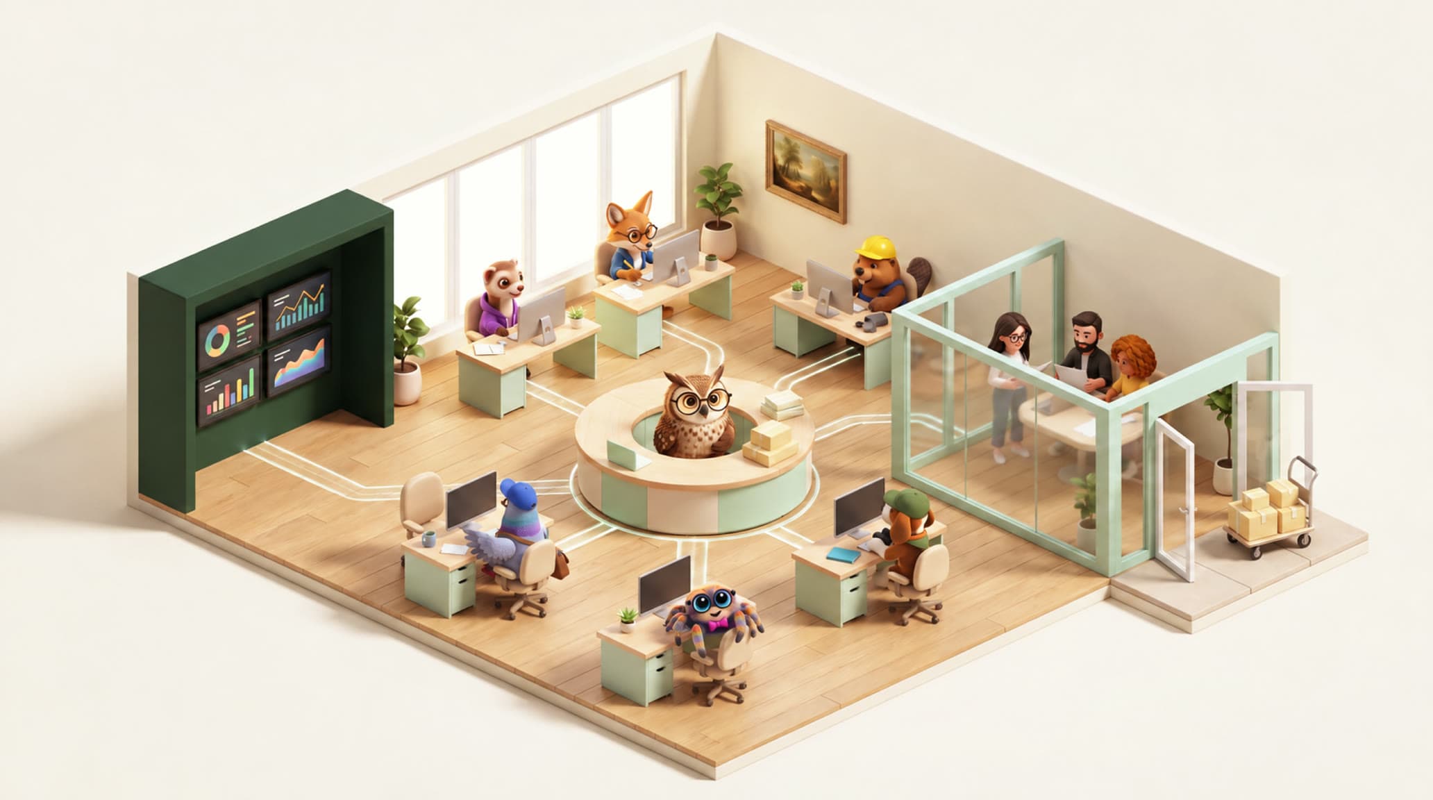 The AI Coworkers office